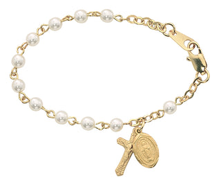  Gold Pearl Bracelet