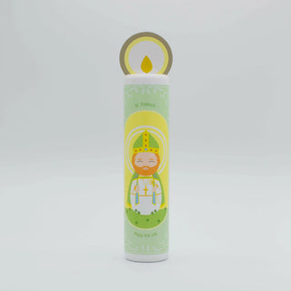 St. Patrick Wooden Prayer Candle