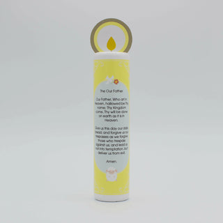 Jesus Christ, the Good Shepherd (The Our Father) Wooden Prayer Candle