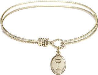 Bangle Bracelet with a Holy Communion charm.