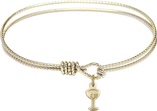 Bangle Bracelet with a Chalice charm.