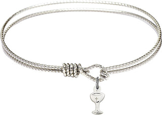 Bangle Bracelet with a Chalice charm.