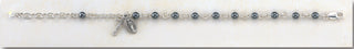Clear Crystal Round Faceted Finest Austrian Crystal Sterling Bracelet