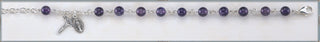 Rose Opal Round Faceted Finest Austrian Crystal Sterling Bracelet