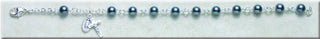 Frosted Round Sterling Silver Bracelet