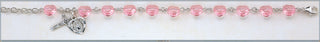 Pink Rondell Finest Austrian Crystal Rosary Bracelet