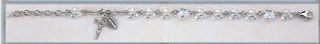 Sapphire Rondell Finest Austrian Crystal Rosary Bracelet