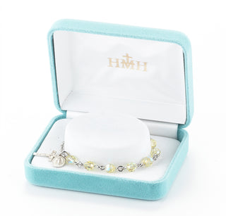Jonquil Round Faceted Finest Austrian Crystal Sterling Bracelet