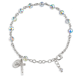 Aurora Multi Faceted Finest Austrian Crystal Sterling Bracelet