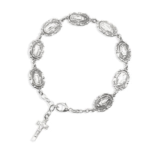 Sterling Silver Miraculous Medal Bracelet
