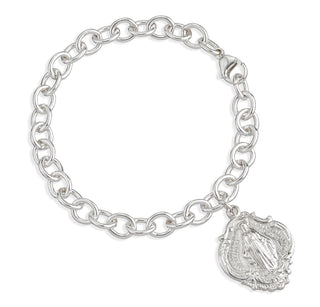 Sterling Silver Linked Hail Mary Bracelet