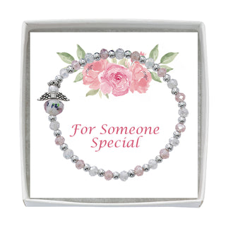 Pink Pearl Bracelet & Angel Pn