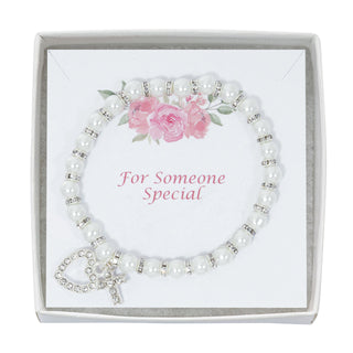 Pink Pearl Brac & Crys Pendant