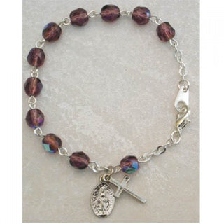 6 1/2" Dark Amethyst Bracelet