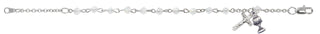 Double Capped Gld Crystal Brac