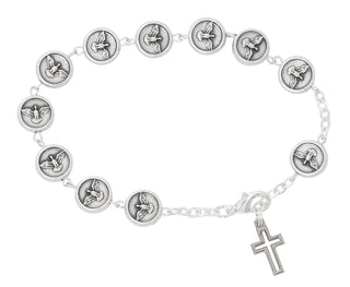 Metal Holy Spirit Rosary Bracelet