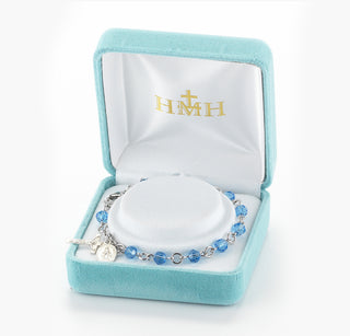 5mm Sapphire Rosary Bracelet
