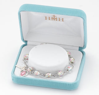 Aurora Round Faceted Finest Austrian Crystal Bracelet