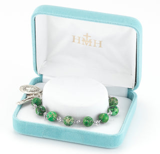 Aqua Finest Austrian Crystal Faceted Cube Bracelet