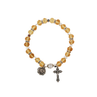 Topaz Stretch Rosary Bracelet