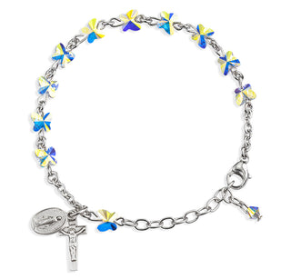 Aurora Crystal Finest Austrian Crystal Butterfly Bracelet