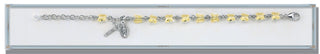 6mm White Pearl and Finest Austrian Crystal Bracelet