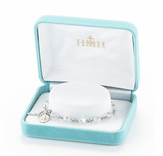 Aurora Round Faceted Finest Austrian Crystal Bracelet