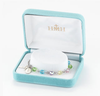 Multi Color Round Faceted Finest Austrian Crystal Bracelet