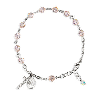 Smoked Round Faceted Finest Austrian Crystal Bracelet