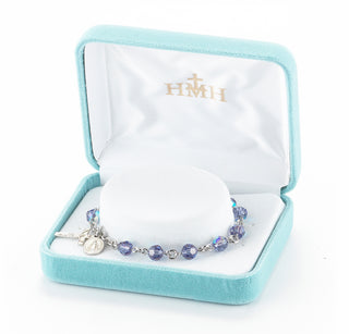 6mm Tanzanite Round Rosary Bracelet