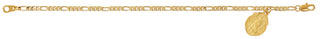Gold Tone Figaro Holy Spiri Br Br