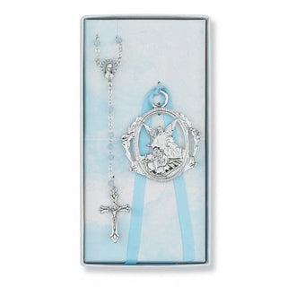 Blue Rosary & Crib Medal - SALE