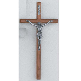 10-inch Beveled Walnut Crucifix