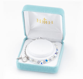 6mm Crystal Finest Austrian Crystal Butterfly Rosary Bracelet