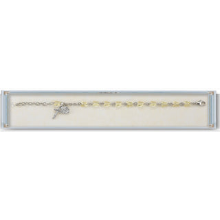 6mm Multi Color Finest Austrian Crystal Cube Rosary Bracelet
