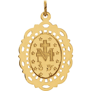 14K Yellow Gold Miraculous Medal