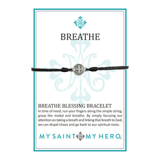 Blessing Bracelets Breathe Black - Silver Metal