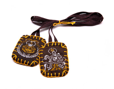 Sisters of Carmel Large Scapular w/Brown Label