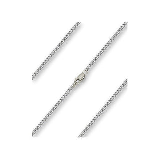 Sterling Silver Curb Chain with Lobster Claw Clasp - 20 inch