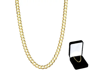 14K Gold Endless Curb Chain with No Clasp - 24 inch