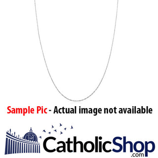 24-inch Sterling Silver Rhodium Plated Endless Curb Chain
