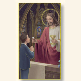 First Communion Boy Card - 100-Pack