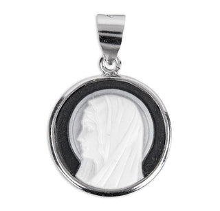 Black Madonna Profile Cameo Medal