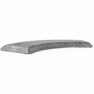 Curved Garden Bench Top — Aged Silver finish