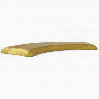 Curved Garden Bench Top — Deep Gold finish