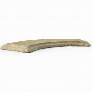 Curved Garden Bench Top — Dusted Sand finish