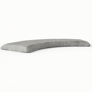 Curved Garden Bench Top — Limestone finish