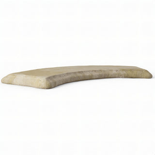 Curved Garden Bench Top — Museum Terracotta finish