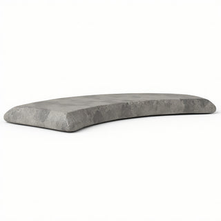 Curved Garden Bench Top — Old Stone finish