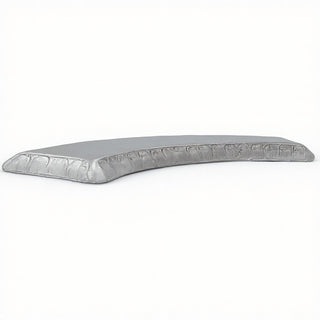 Curved Garden Bench Top — Silver finish